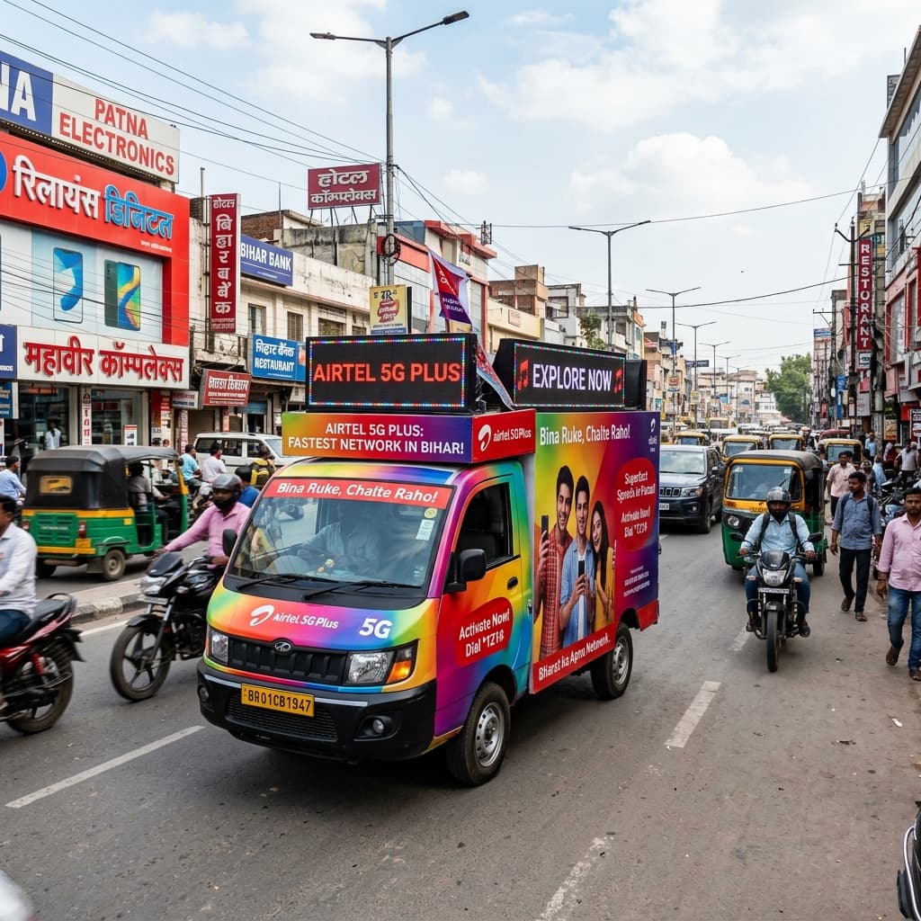 Promotional Mobile Van Branding & Public Address Publicity in Patna